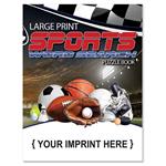 SCS1920 Large Print Sports Word Search Puzzle Book With Custom Imprint